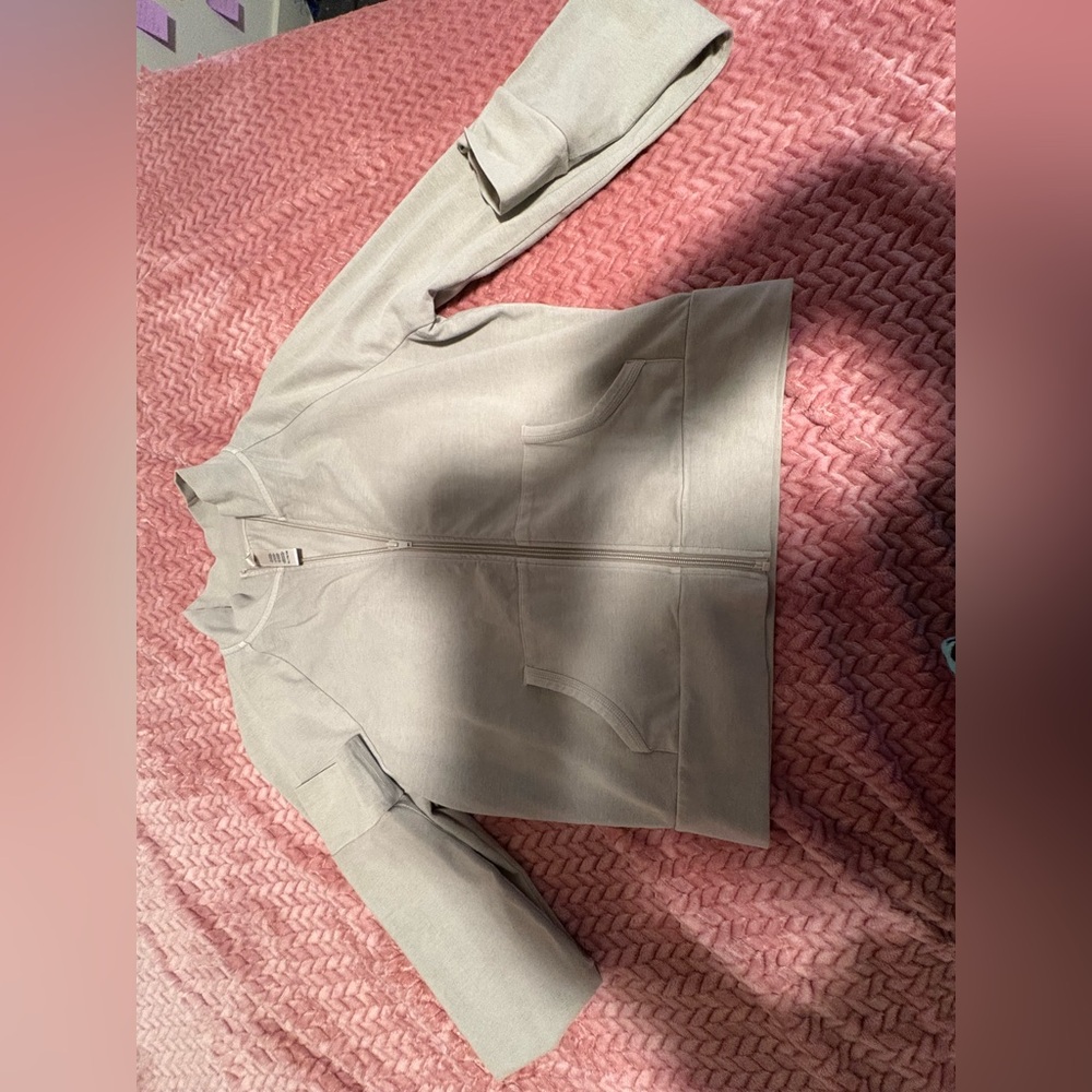 Light Gray Long Sleeve Top